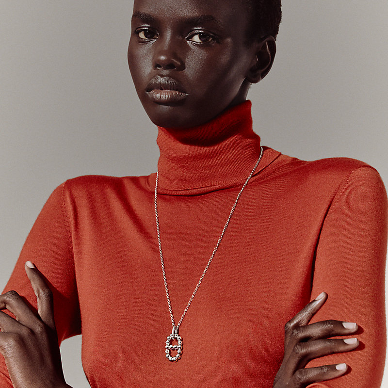 Chaine d'ancre Alea II beaded pendant, large model | Hermès Macau SAR